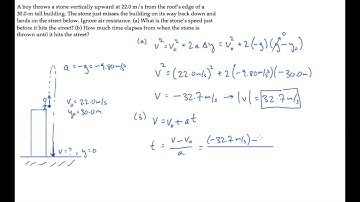 1D Motion: Free Fall. Level 1, Example 1