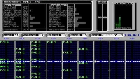 Playing with RAD tracker in DOS