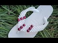 Trama de Pérolas Dupla | Adalto Lopes | Making a slipper with pearls