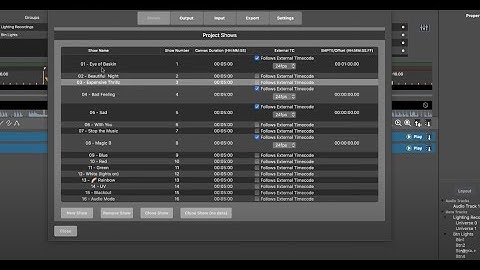 Showforge® - Timecode