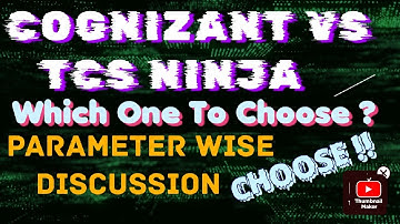 COGNIZANT GENC (& elevate) VS TCS NINJA || Which one is better ? || Think Cautiously Before choosing