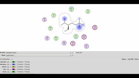 MOE. How to check hydrogen bound in moe in docking  from unknown compound