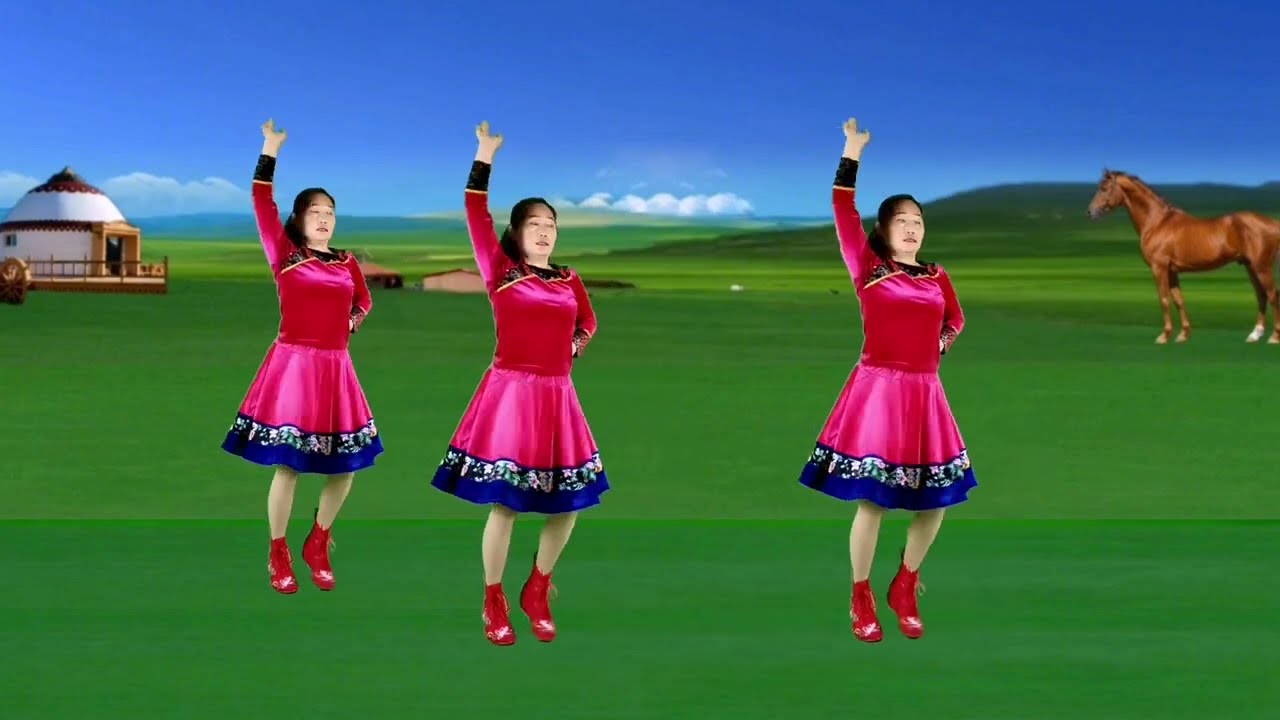 藏族舞《想西藏》歌声悠扬大气，舞蹈动感欢快，时尚好看