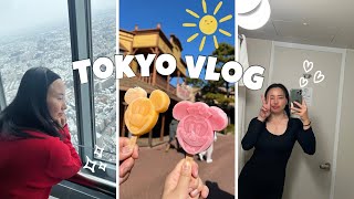 Tokyo vlog : Exploring Tokyo in rain 🌧️ and snow ❄️, Shibuya scramble, Shinjuku, Disneyland +more!