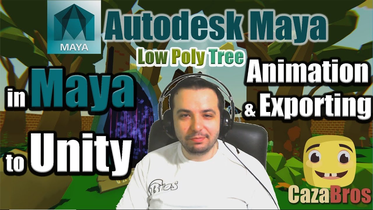 Low Poly Tree - Animation in Maya and Exporting to Unity - YouTube