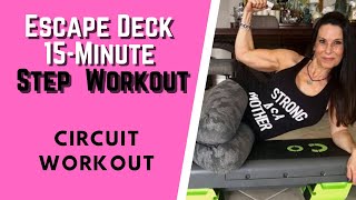15-Minute Beginner Step Workout with the Escape Fitness Deck (Fat Burning)