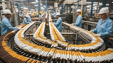 “Inside a Cigarette Factory: Complete Step-by-Step Production Process; Billion dollars industry