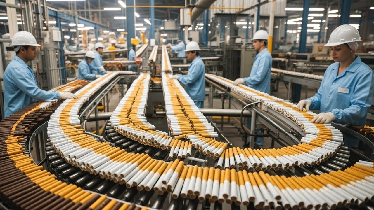 “Inside a Cigarette Factory: Complete Step-by-Step Production Process ...