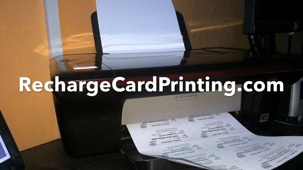 Recharge Card Printing In Action Youtube