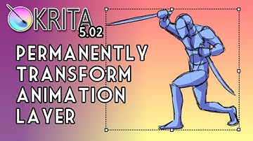 Krita 5.0.2 - Permanently Resize Animation Layer