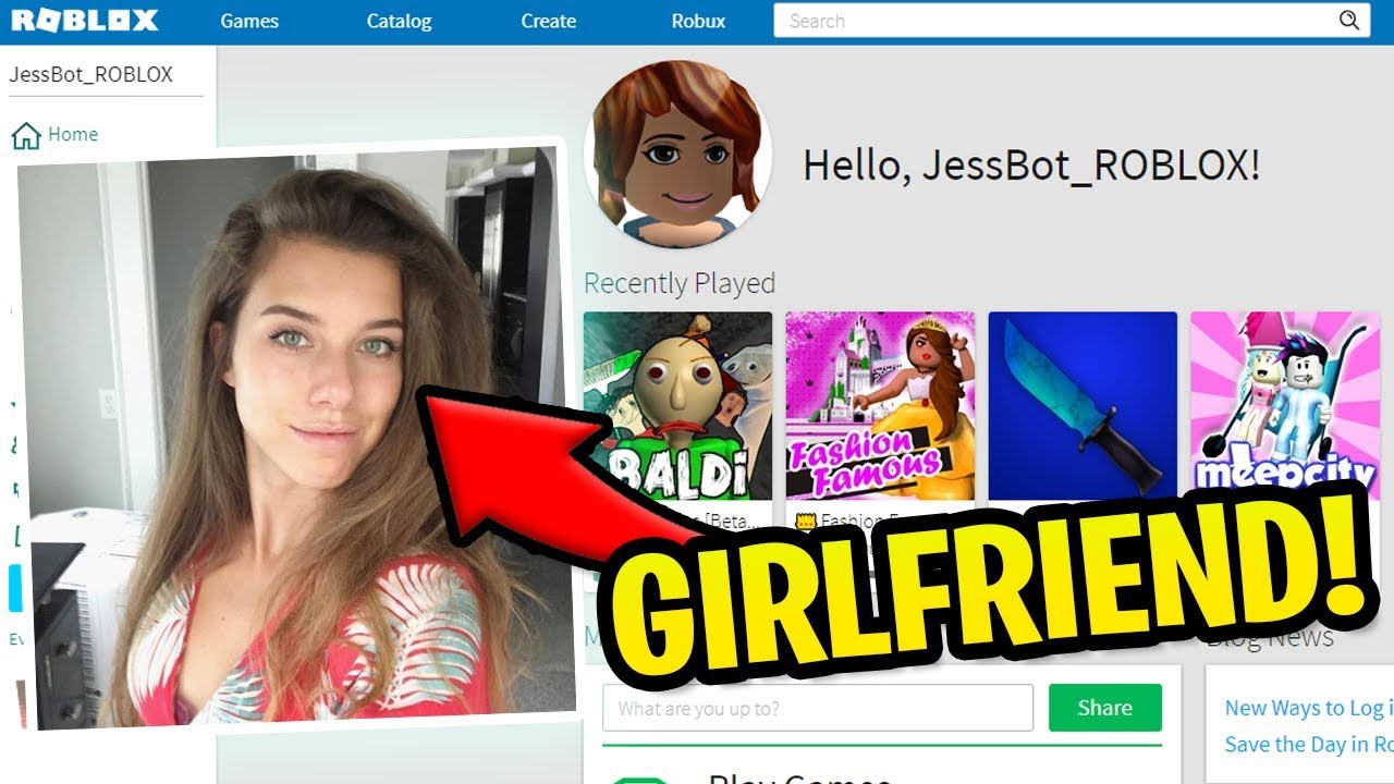 Making My Girlfriend A Roblox Account Playing Roblox For The - making my first roblox group minecraftvideos tv