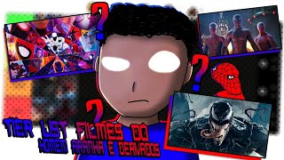 Tier list rankeando todos os filmes do Homem Aranha (e derivados) | The Geekrujo