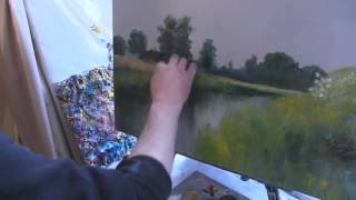 видео: Речка ,лодочка   Игорь Сахаров  Уроки живописи картинка: Речка ,лодочка   Игорь Сахаров  Уроки живописи