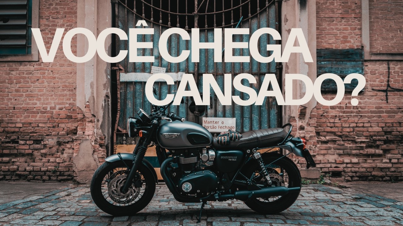 Como você se sente ao descer da moto?
