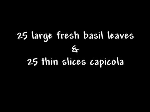 Capicola Canapes Recipe