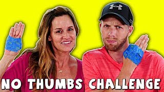 No Thumbs Challenge | DCTC Challenge Videos with Amy Jo and Brandon on The Amy Jo Show