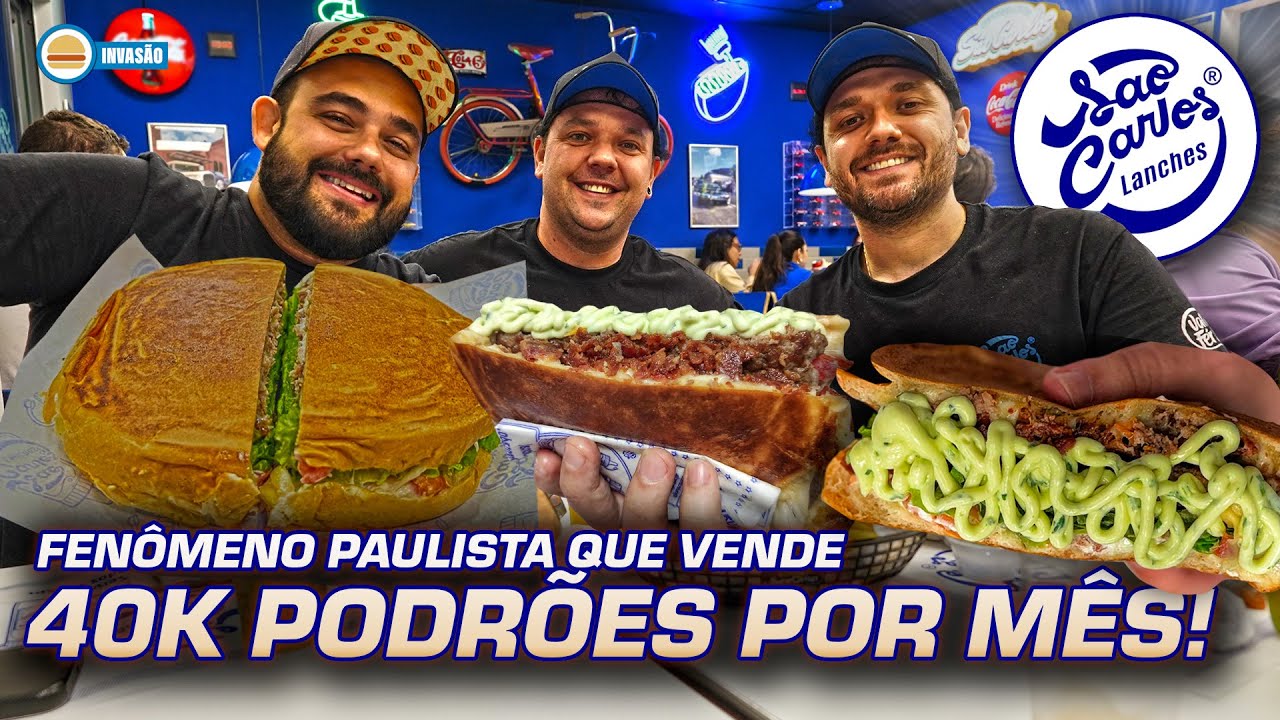 LANCHÃO PRENSADO do interior em SP - VOLTAMOS na SÃO CARLOS LANCHES | Hambúrguer Perfeito