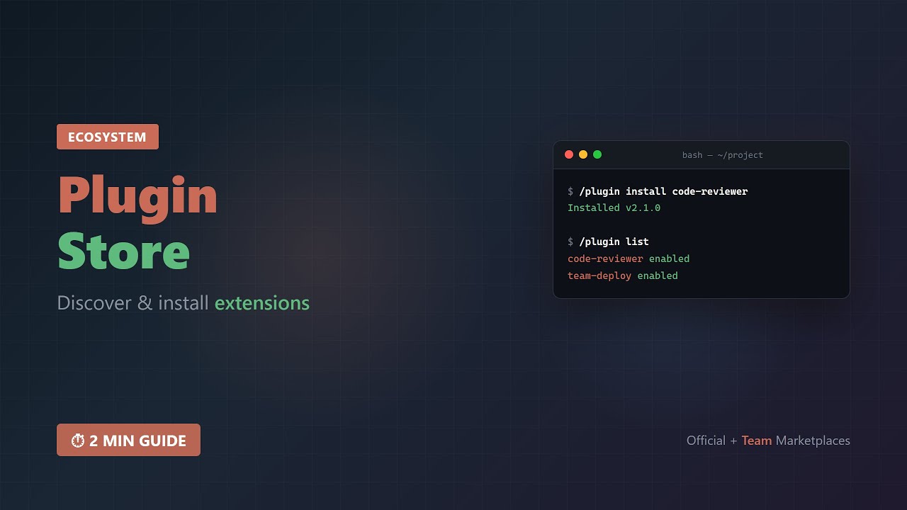 Claude Code — Plugin Marketplaces & Discovery - YouTube