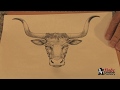 Learn How to Carve A Longhorn Head on Leather  Part 1