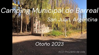 Camping de Barreal, Pcia. de San Juan, Argentina. 4K.