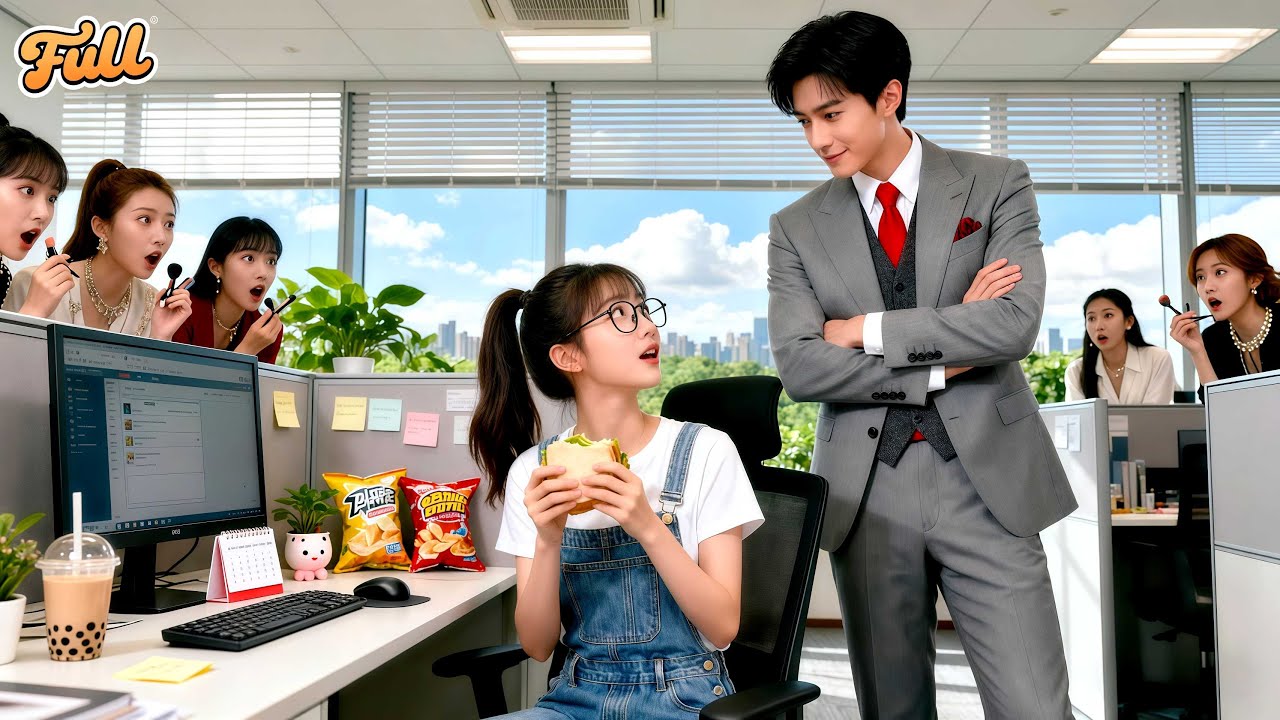 All Dressed Properly To Greet CEO!Except That Intern Eating Breakfast!But He Instantly Fell For Her!