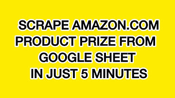 Amazon Product Price Scraper On Google Sheets Ver 2.0