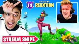 I Spent 24 Hours STREAM SNIPING Fortnite Streamers! (RAGE)