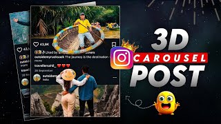 • Instagram Trending 3D Carousel Post Tutorial | Instagram Viral 3D Post Editing Tutorial