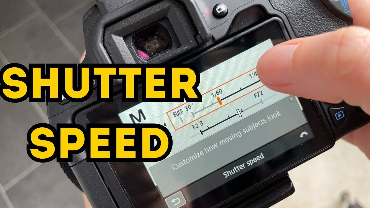 How to Setup Shutter Speed in Two Minutes - YouTube