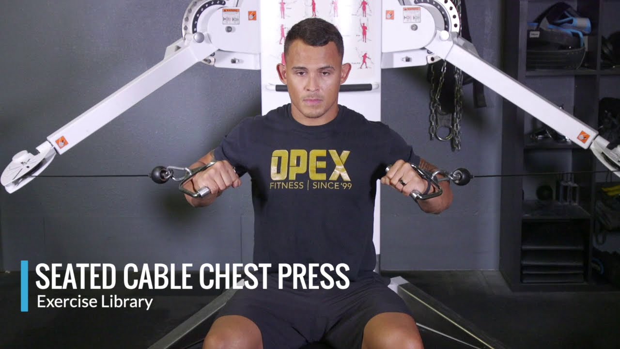 Seated Cable Chest Press OPEX Exercise Library YouTube