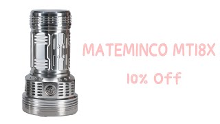 Mateminco MT18X 21000 lumens LED Flashlight Anduril UI from Flashlightbrand