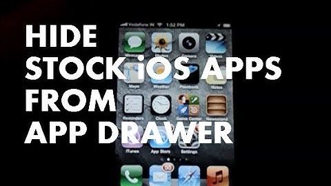 Hide Stock iOS Apps On iOS 6-NO JAILBREAK REQUIRED!