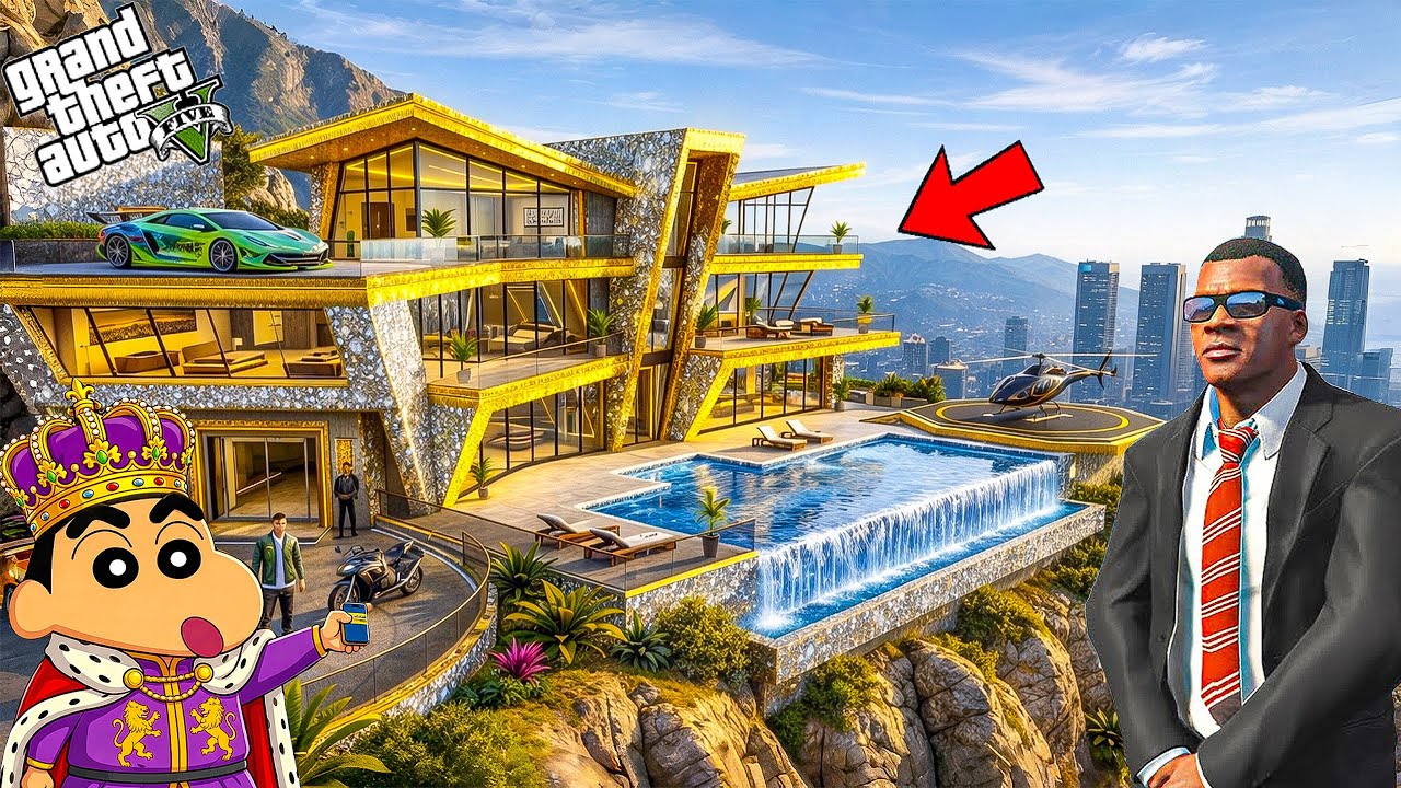 GTA V : Franklin And Shinchan Become GOLDEN BILLIONAIRE In GTA 5 Telugu |#gta5