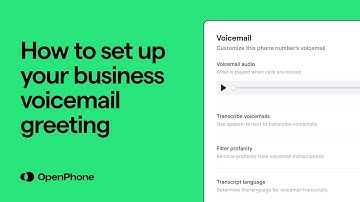 How to set up your business voicemail greeting in Quo (formerly OpenPhone)