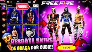 URGENTE!! PEGUE SKINS DAS INCUBADORAS DE GRAÇA?? EMOTE PARA TODOS, BARBINHA CHEGANDO - FREE FIRE