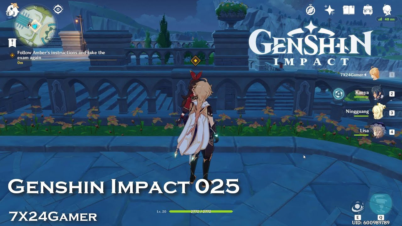 7X24Gamer Genshin Impact Gameplay 25 How to pass the gliding exam