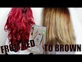 From Red To Blonde With Hair Color Remover COLOR B4