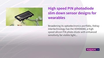 High speed PIN photodiode slim down sensor designs for wearables