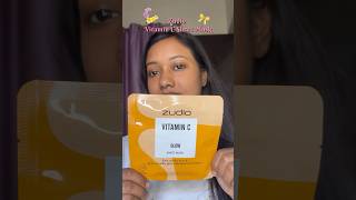 Zudio Vitamin C Glow Sheet Mask Review | Summer Glow in Minutes! #sheetmask #vitaminc #skincare