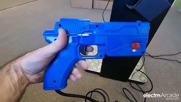 Arcade+ light gun Shooter upright pedestal machine intro