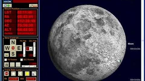 EQASCOM: Luna Tracking via JPL ephemeris data.
