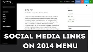 social media links with css on wordpress menu - 2014 theme