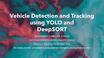 Vehicle Detection and Tracking using YOLO and DeepSORT