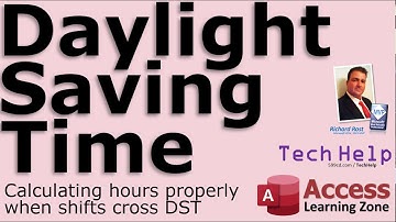 Daylight Saving Time and your Microsoft Access Database - Storing UTC (GMT) for Employee Time Clocks