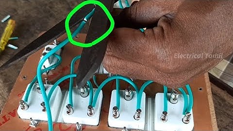 How to make an extension box || 4Sockets+4Swithes box wiring || Trending Extension box wiring /Tamil