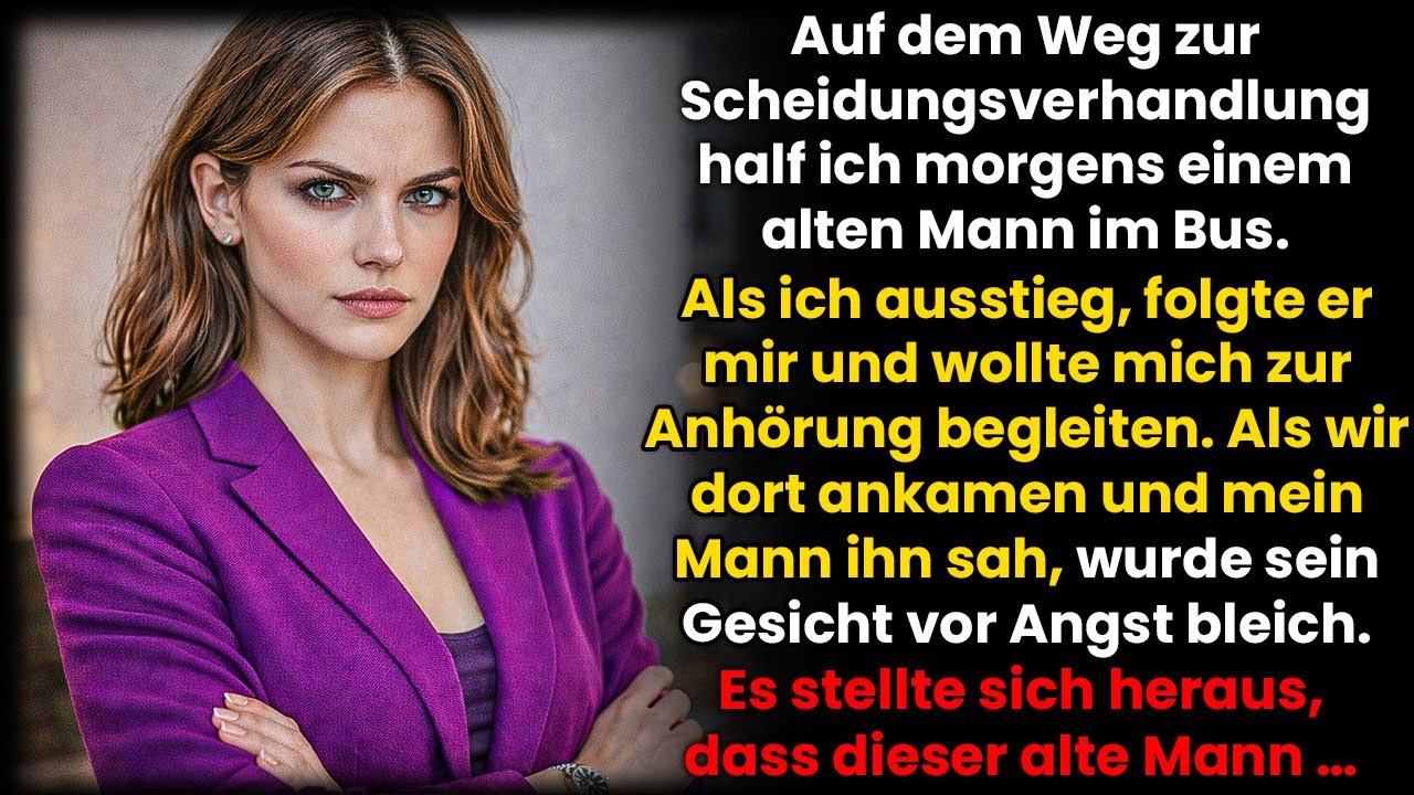 Ich half einem alten Mann im Bus; er war Juraprofessor. Mein arroganter Mann kniete