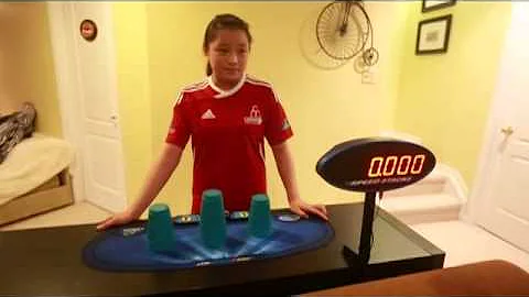 Jackie Huang, champion sport stacker