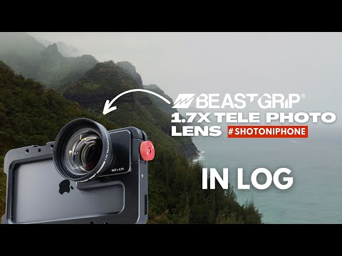 Cinematic iPhone 15 Pro Footage: Beastgrip 1.7x Telephoto Lens in Apple Log profile | Hawaii