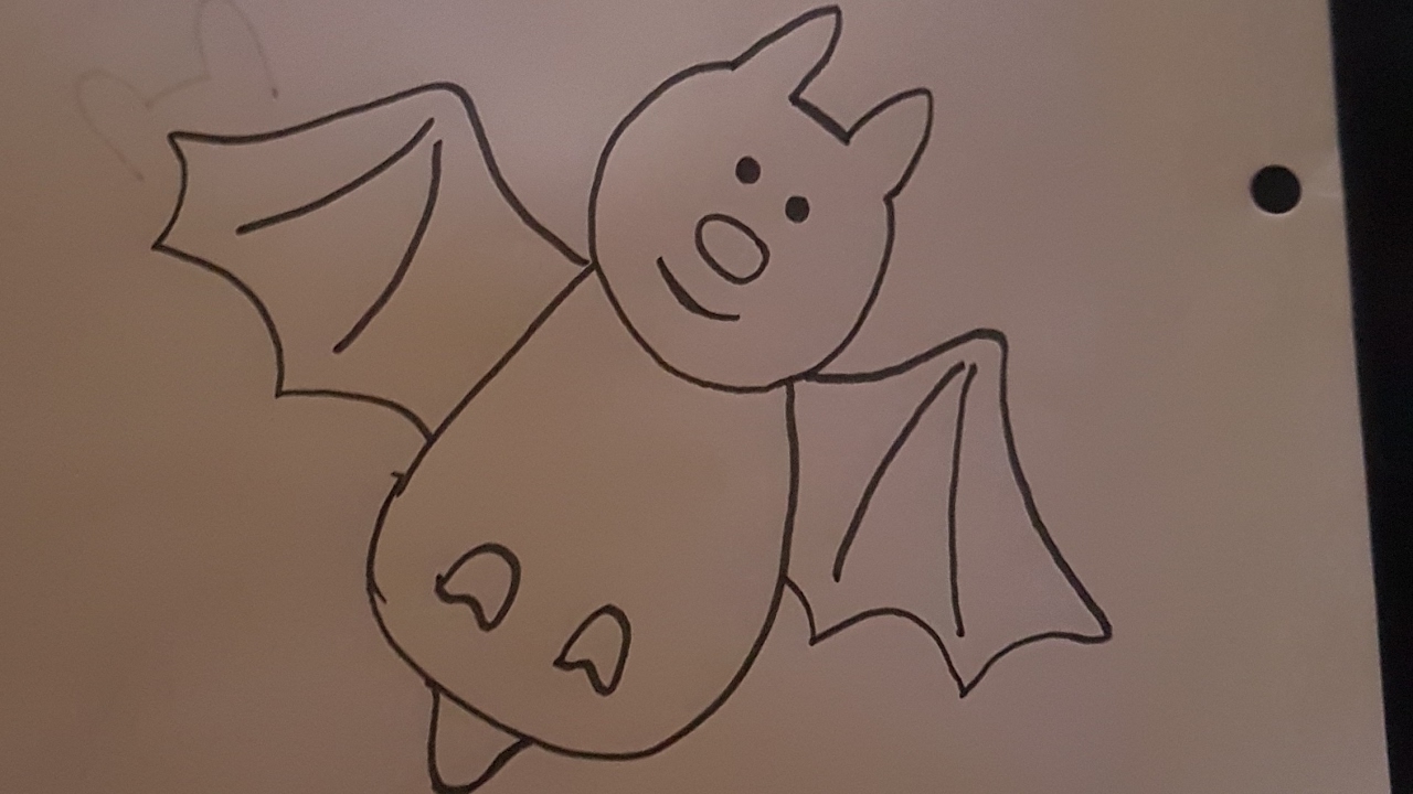 Tutorial como dibujar un murciélago para niños paso a paso - YouTube