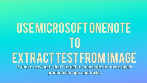 Extract Text from Images in OneNote | Time-Saving Productivity Hack #tutorial #microsoft #onenote 